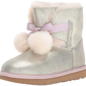 UGG Kids' Gita Metallic Boot Gold, Size Big Girl 5
